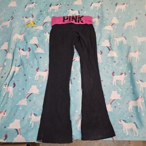 Victoria's Secret Black and Pink Leggings